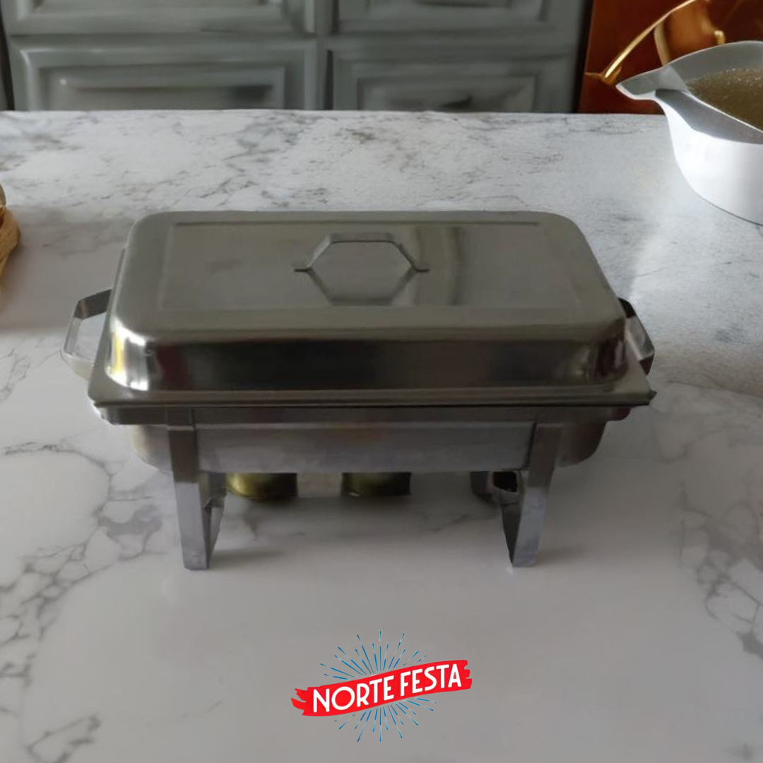 Rechaud em aço inox para festas na Zona Norte de São Paulo