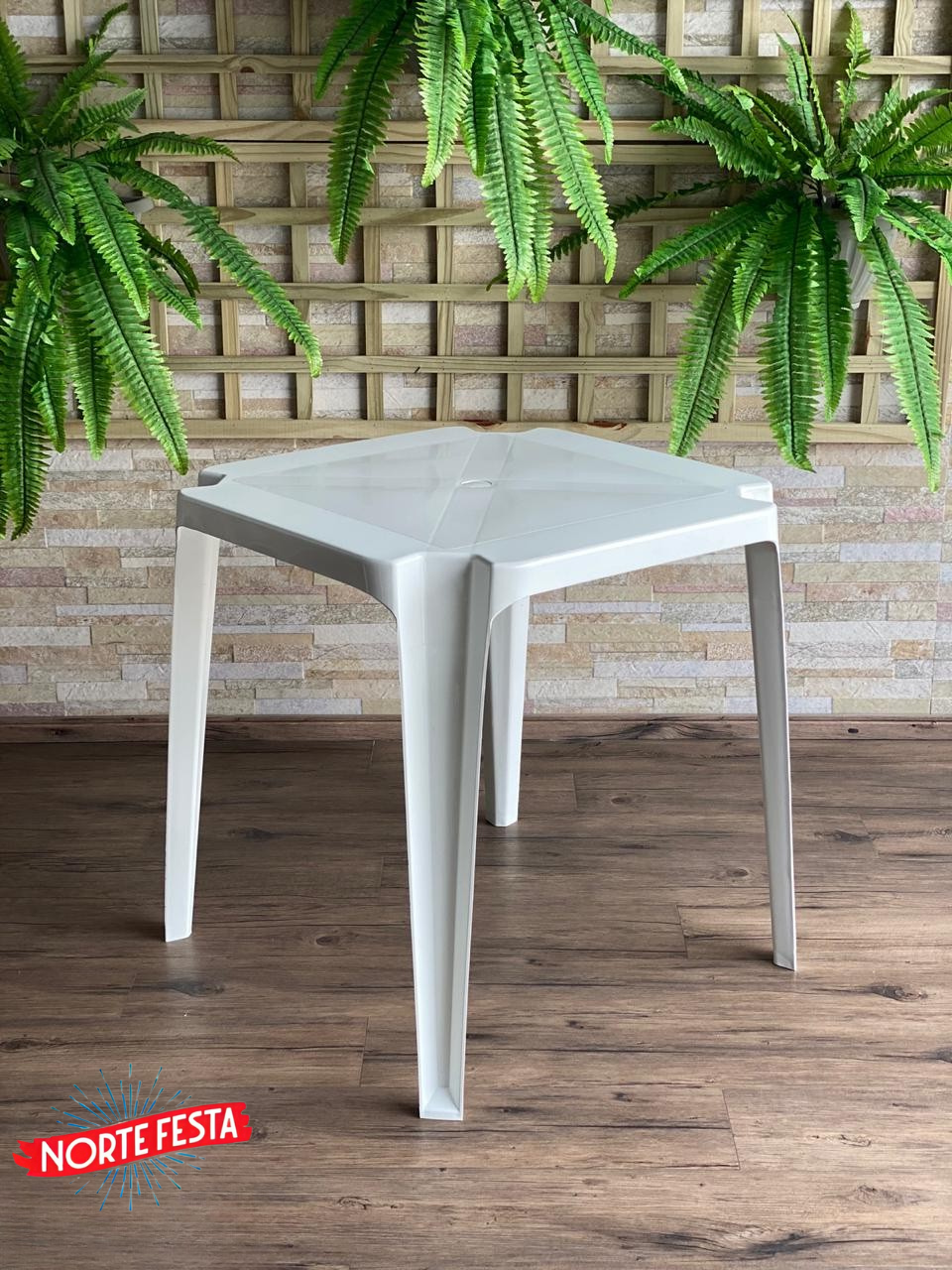 Mesa quadrada de Plástico