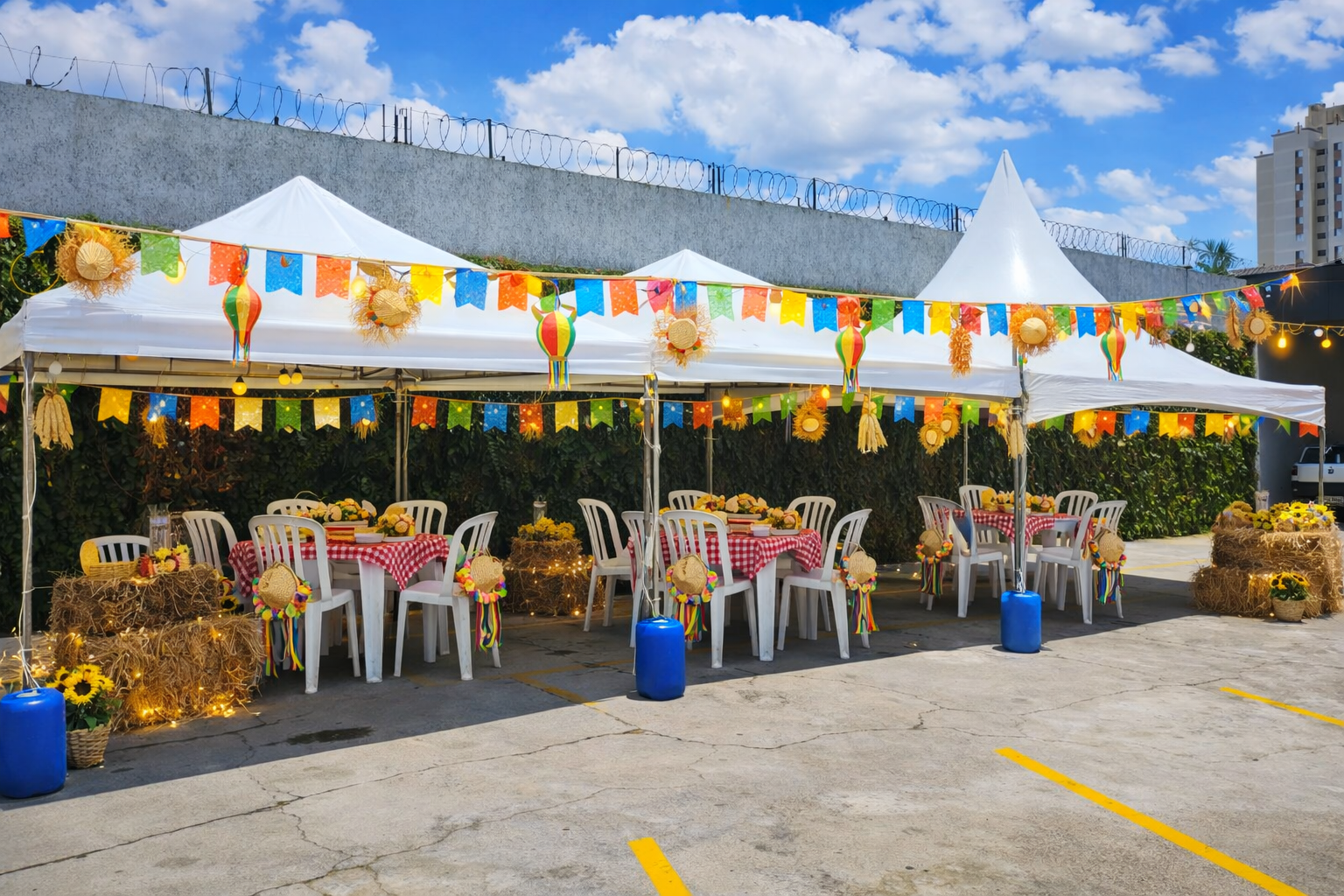 Tendas para festa junina no Lauzane Paulista com estrutura para eventos ao ar livre